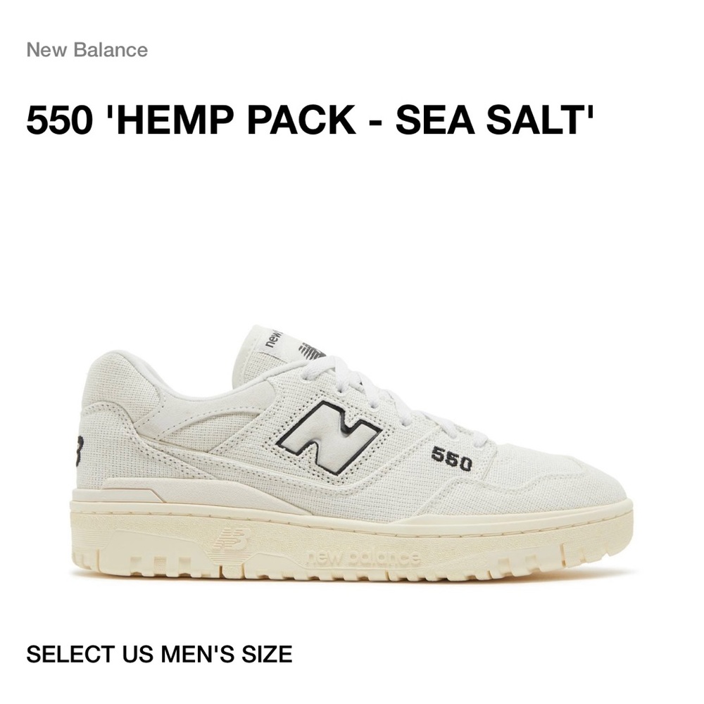NWT New Balance 550 - Sea Shell